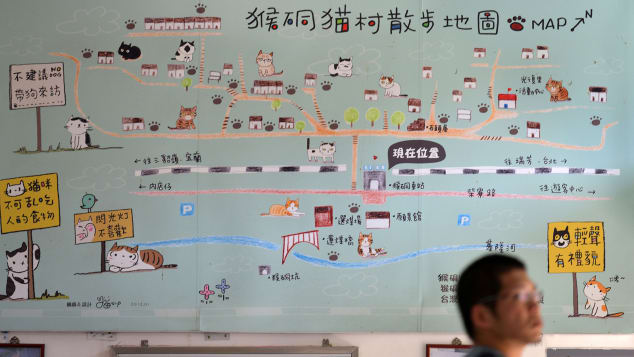 Houtong Cat Village Map