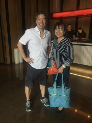 Andy Liu and his teacher in Taiwan