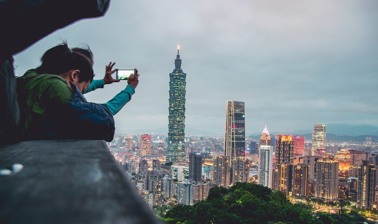 Taipei view of city